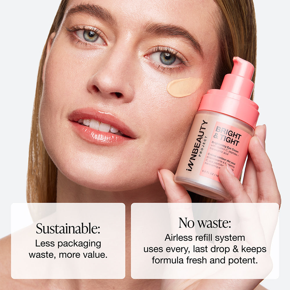 iNNBEAUTY PROJECT Bright & Tight Eye Cream - rozjaśniający krem pod oczy z witaminą C i kwasem traneksamowym 15 ml