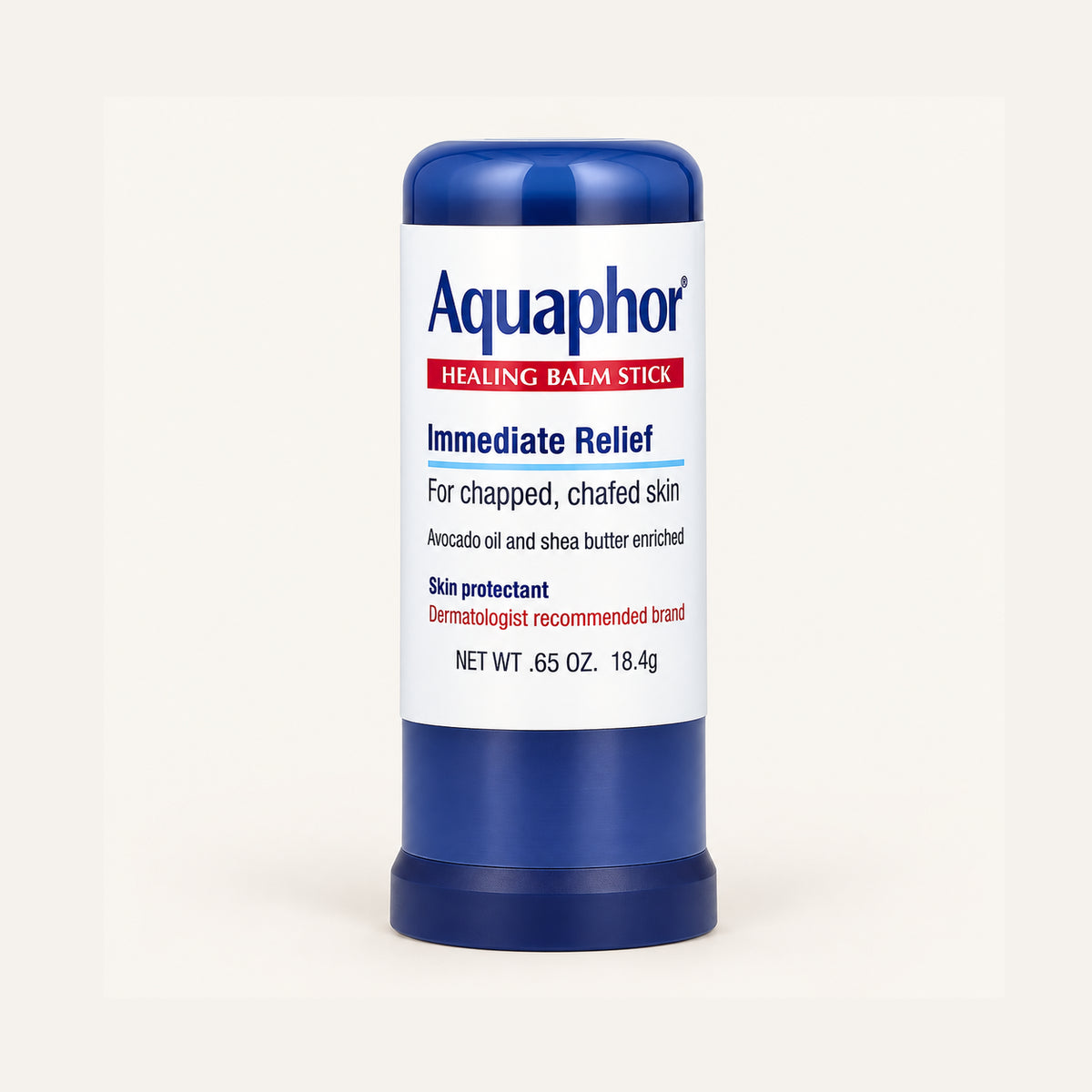 Aquaphor Healing Balm Stick 18,4 g, sztyft z przodu opakowania | Ellemania