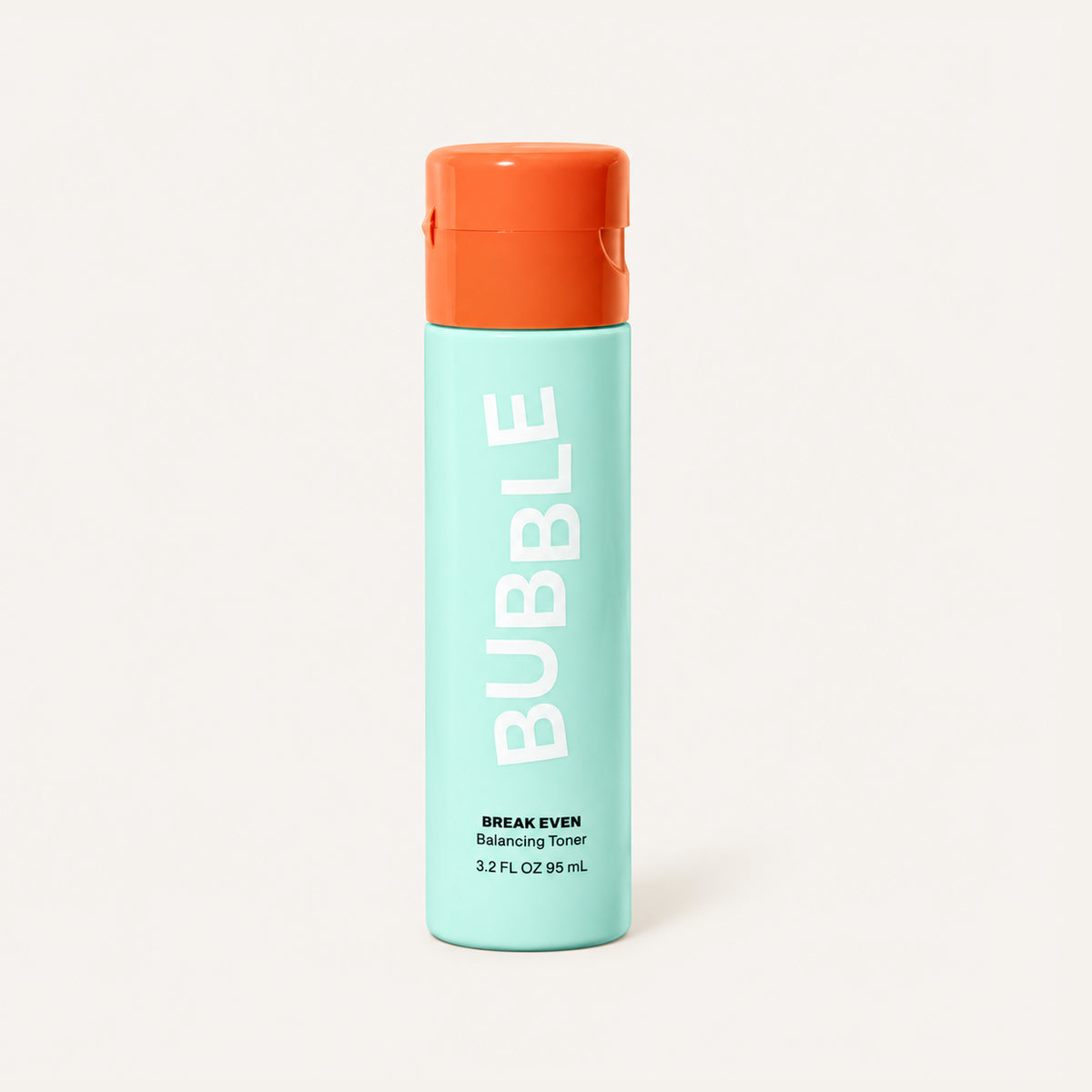Bubble Break Even Balancing Toner 95 ml, miętowa butelka z pomarańczową nakrętką z przodu | Ellemania