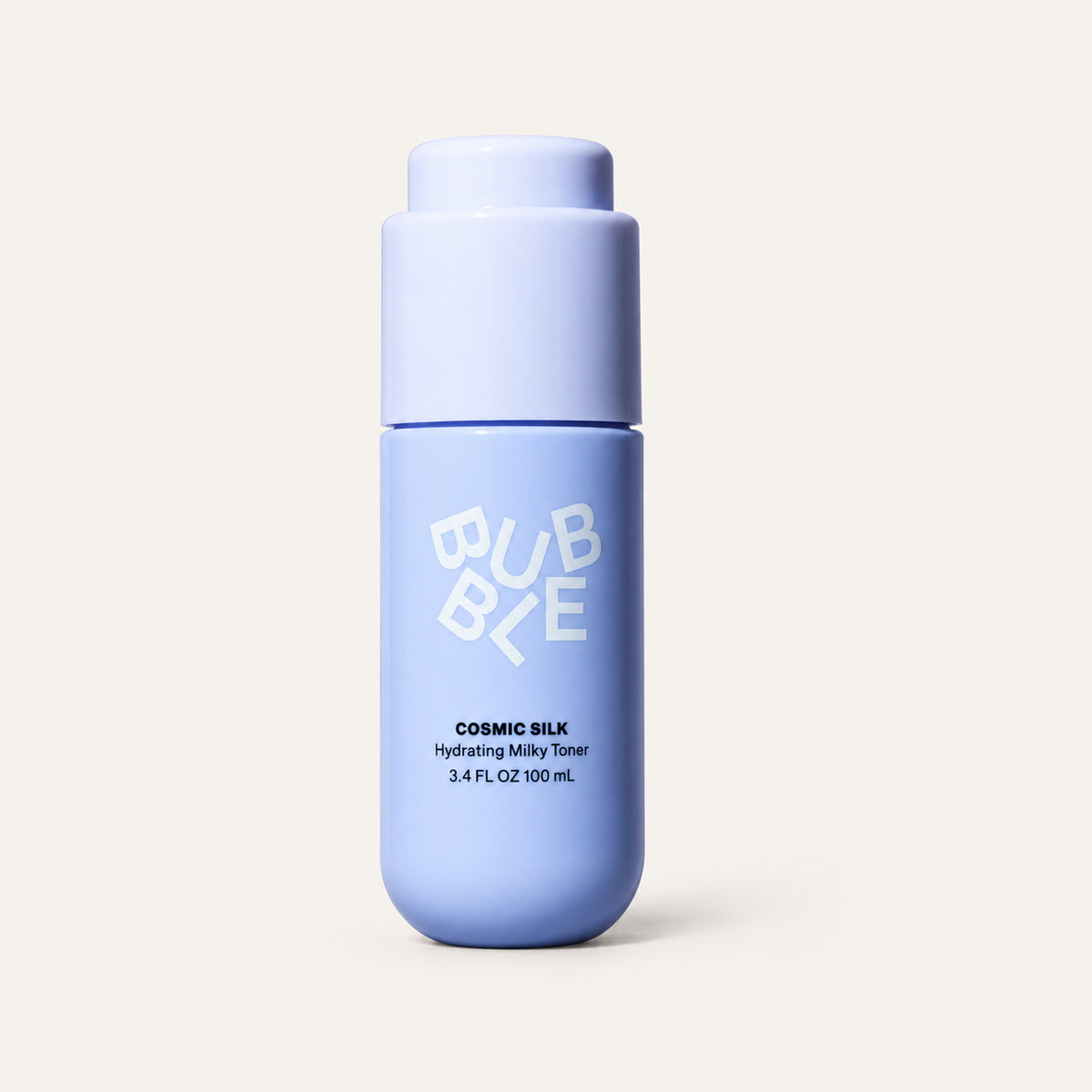 Bubble Cosmic Silk Hydrating Milky Toner 100 ml, lilac bottle seen from the front | Ellemania