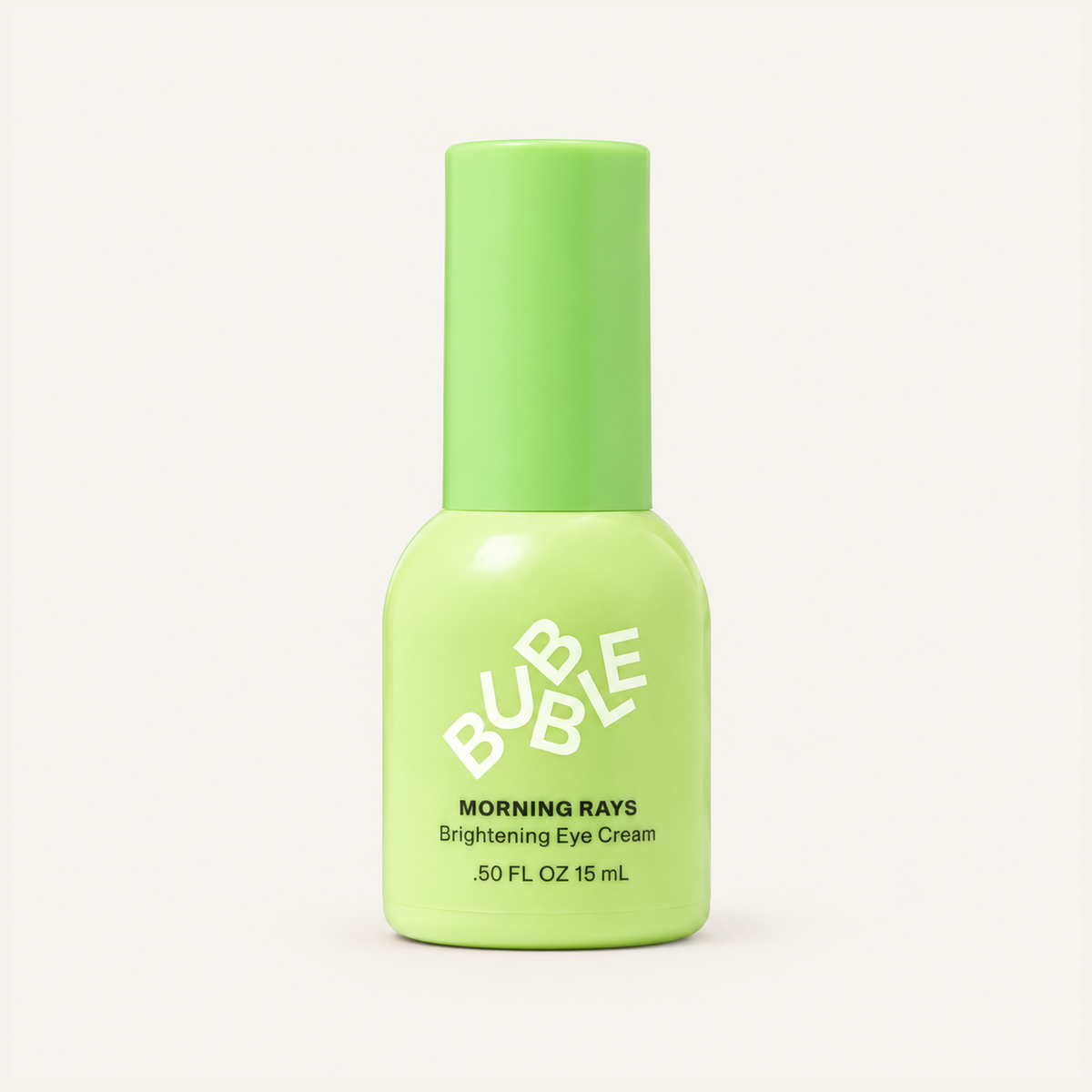 Bubble Skincare Morning Rays Brightening Eye Cream 15 ml, lime bottle seen from the front | Ellemania