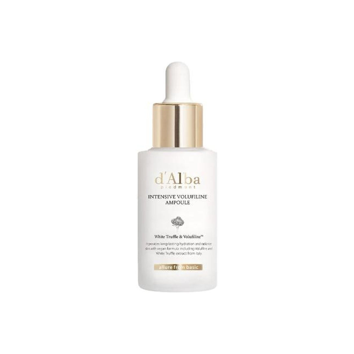 d'Alba Intensive Volufiline Ampoule 30 ml, butelka z pipetą z przodu | Ellemania