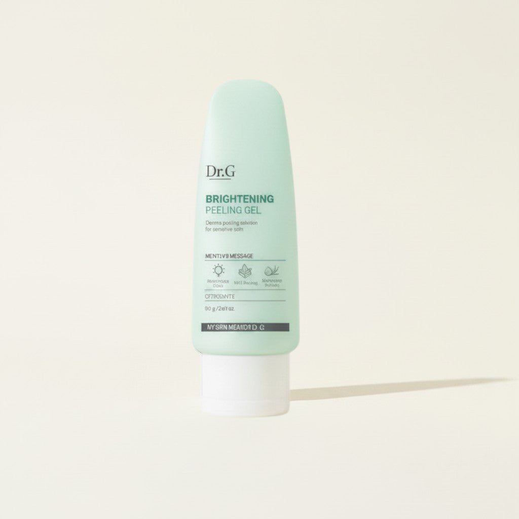 ellemania Dr.G Brightening Peeling Gel w miętowej tubce, delikatny żel złuszczający do twarzy dla skóry wrażliwej