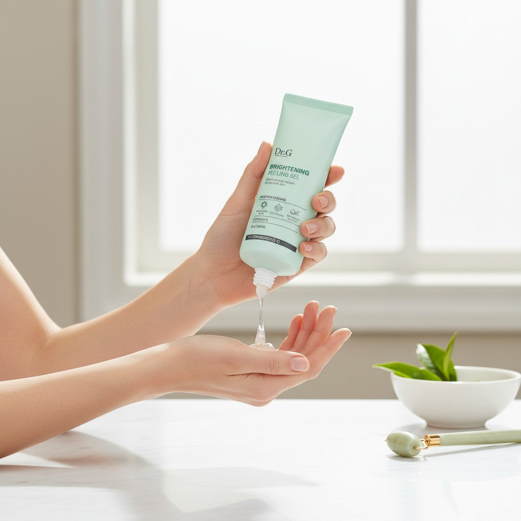 ellemania Dr.G Brightening Peeling Gel w tubce wyciskany na dłoń, koreański żel złuszczający do twarzy