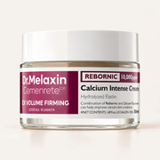 Dr.Melaxin Cemenrete Calcium Intense Cream 50 ml, glass jar with a burgundy label from the front | Ellemania