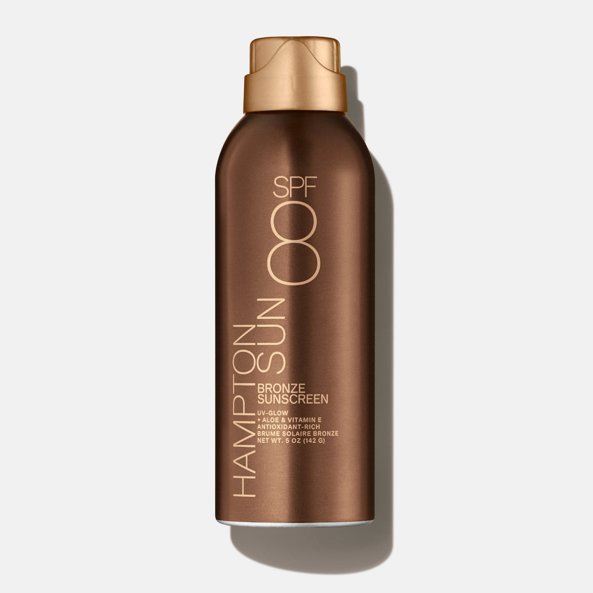 Hampton Sun SPF 8 Bronze Sunscreen Body Mist 142 g, butelka aerozolu z przodu | Ellemania