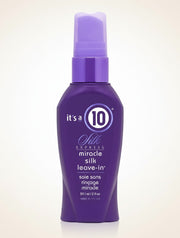 Wygładzająca odżywka bez spłukiwania ellemania It's a 10 Miracle Silk w fioletowej butelce z atomizerem 59,1 ml
