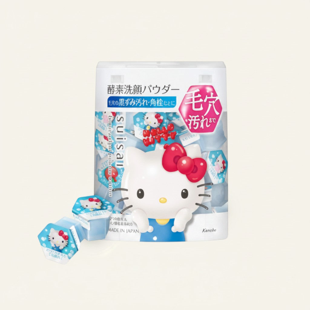 ellemania Kanebo Suisai Beauty Clear Powder Wash n z motywem Hello Kitty w kapsułkach do oczyszczania twarzy