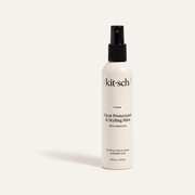 Kitsch Heat Protectant & Styling Mist, white spray bottle, front view | Ellemania