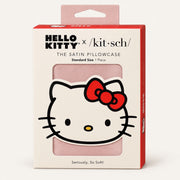 Opakowanie satynowej poszewki na poduszkę ellemania Kitsch x Hello Kitty w kolorze różowym z motywem Hello Kitty