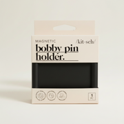 Magnetyczny organizer na wsuwki Kitsch Magnetic Bobby Pin Holder marki ellemania w czarnym kolorze w opakowaniu