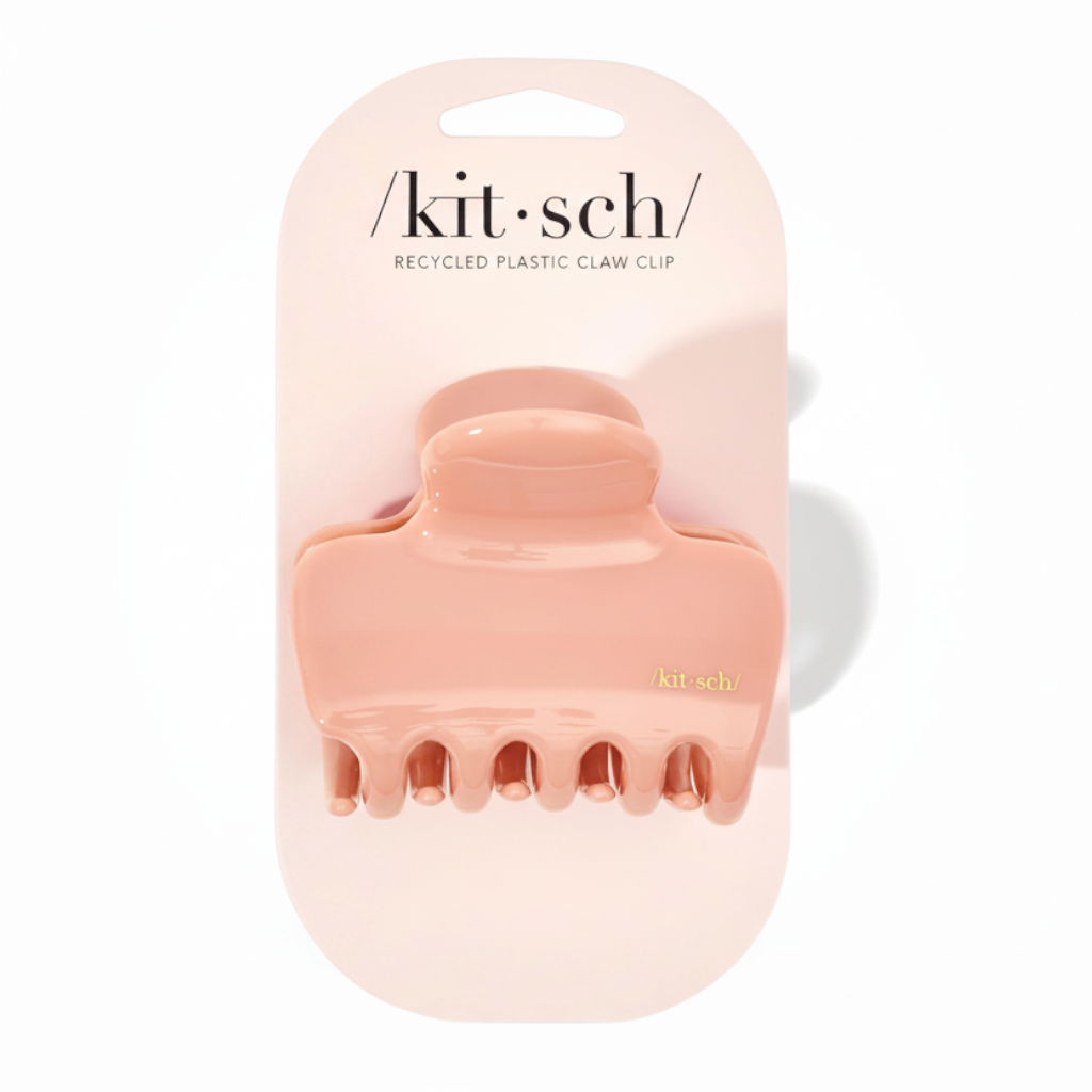 Klips do włosów Kitsch Puffy Cloud Clip w kolorze rosewood wykonany z recyklowanego plastiku  - ellemania