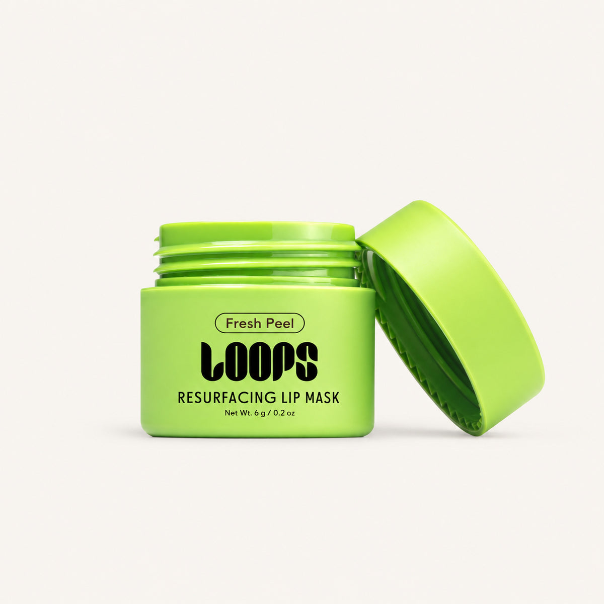 Loops Fresh Peel Mini Lip Mask złuszczająca maska do ust 6 g, otwarty słoiczek z zakrętką | Ellemania
