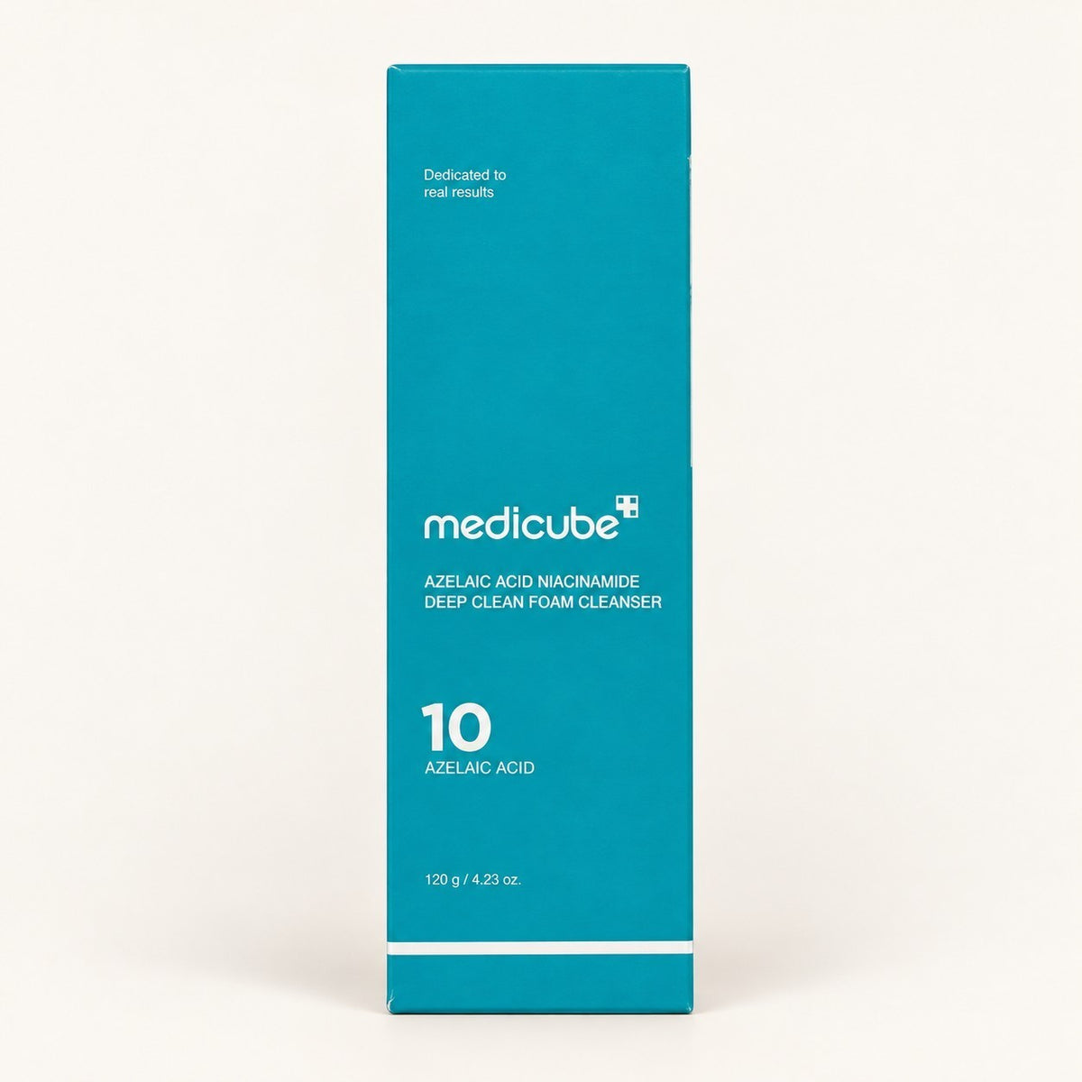 Medicube Azelaic Acid Niacinamide Deep Clean Foam Cleanser - przód turkusowego pudełka | Ellemania