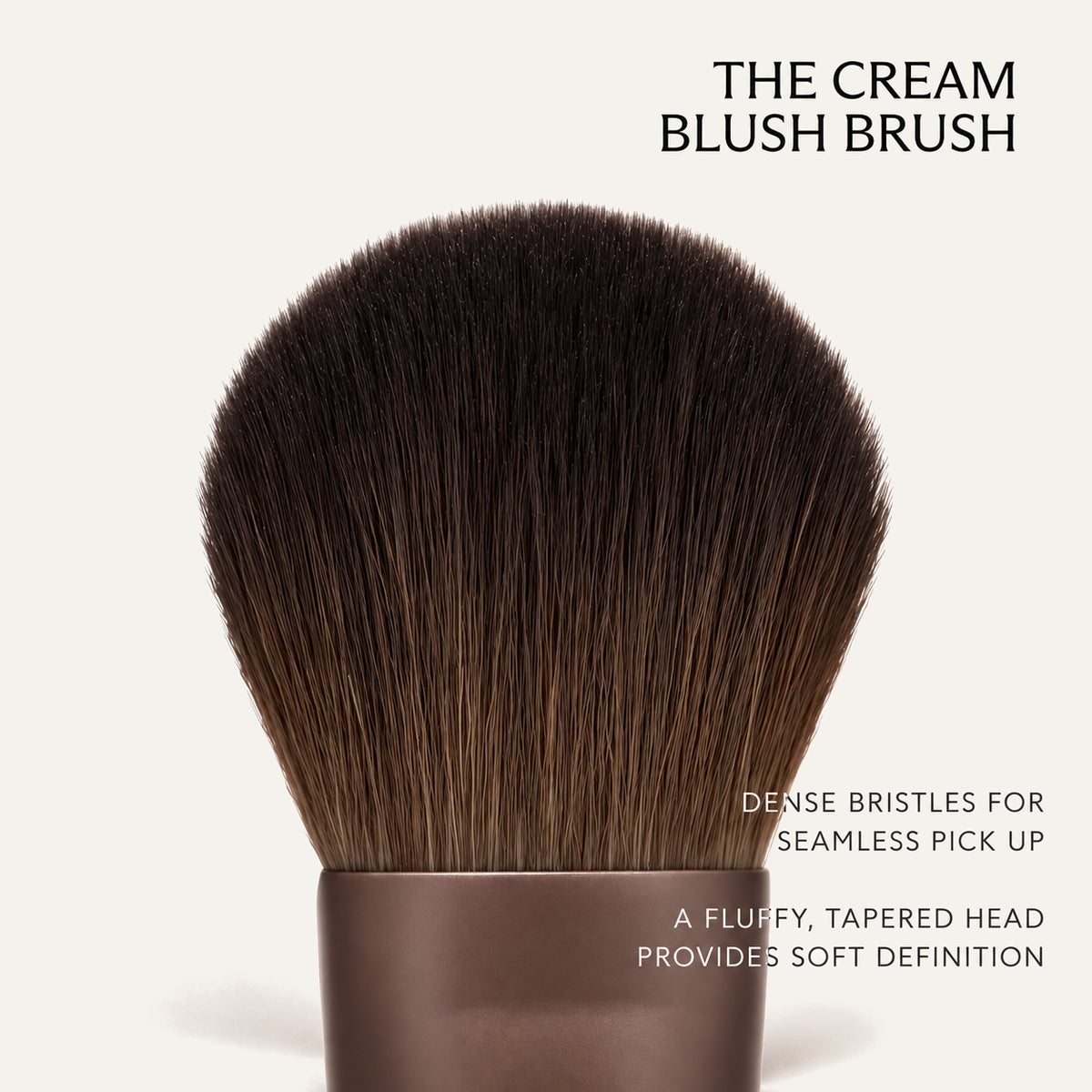 m.ph The Cream Blush Brush, pędzel z gęstym włosiem i puszystą, zwężającą się główką | Ellemania