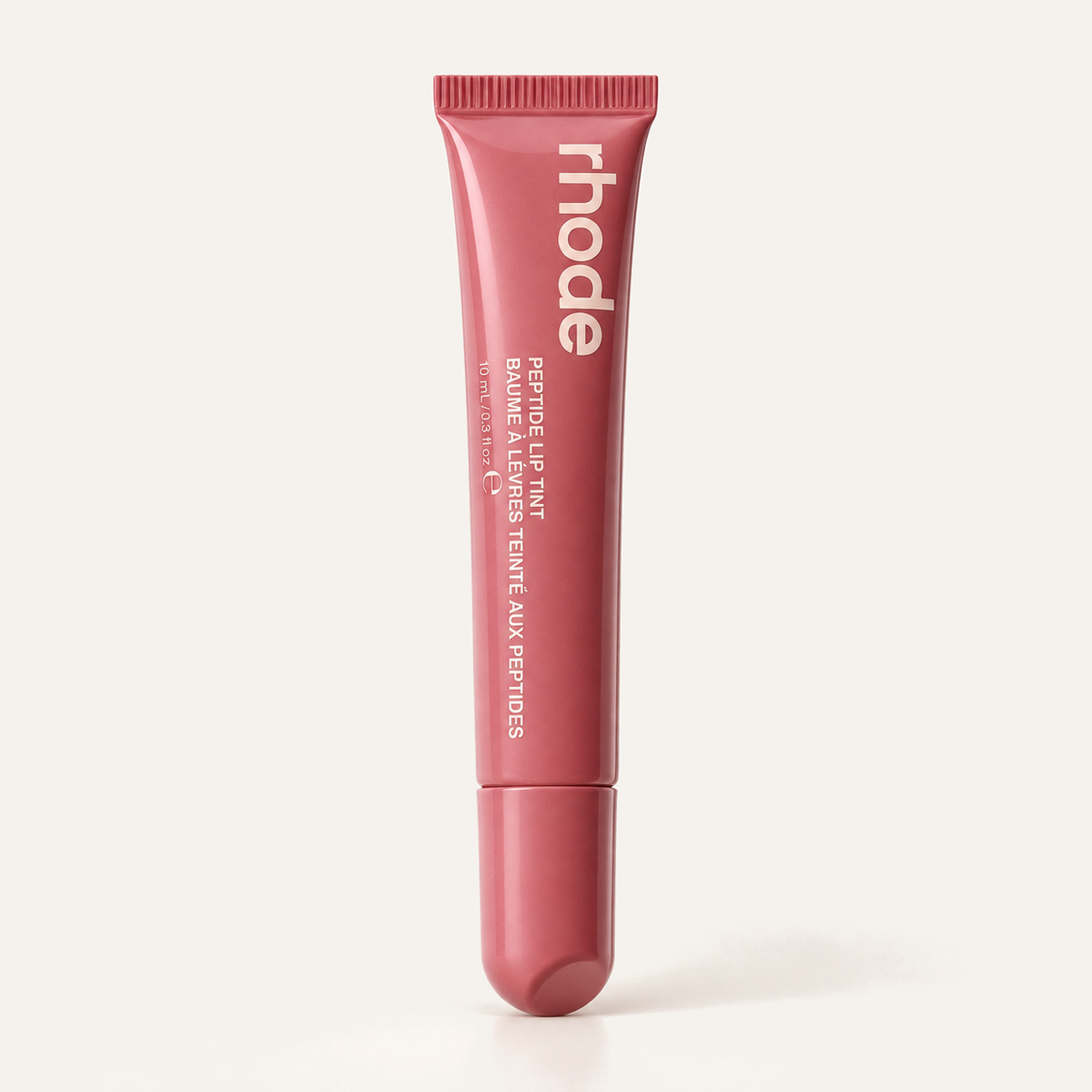 Rhode Peptide Lip Tint 10 ml, tubka z aplikatorem w odcieniu różowo-malinowym, opakowanie z przodu | Ellemania
