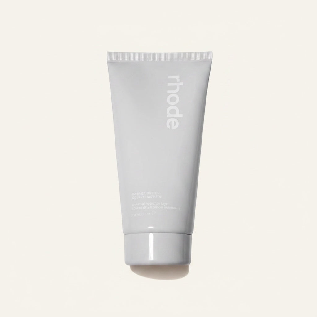 Balsam nawilżający Rhode Skin Barrier Butter w szarej tubce, dostępny w sklepie ellemania