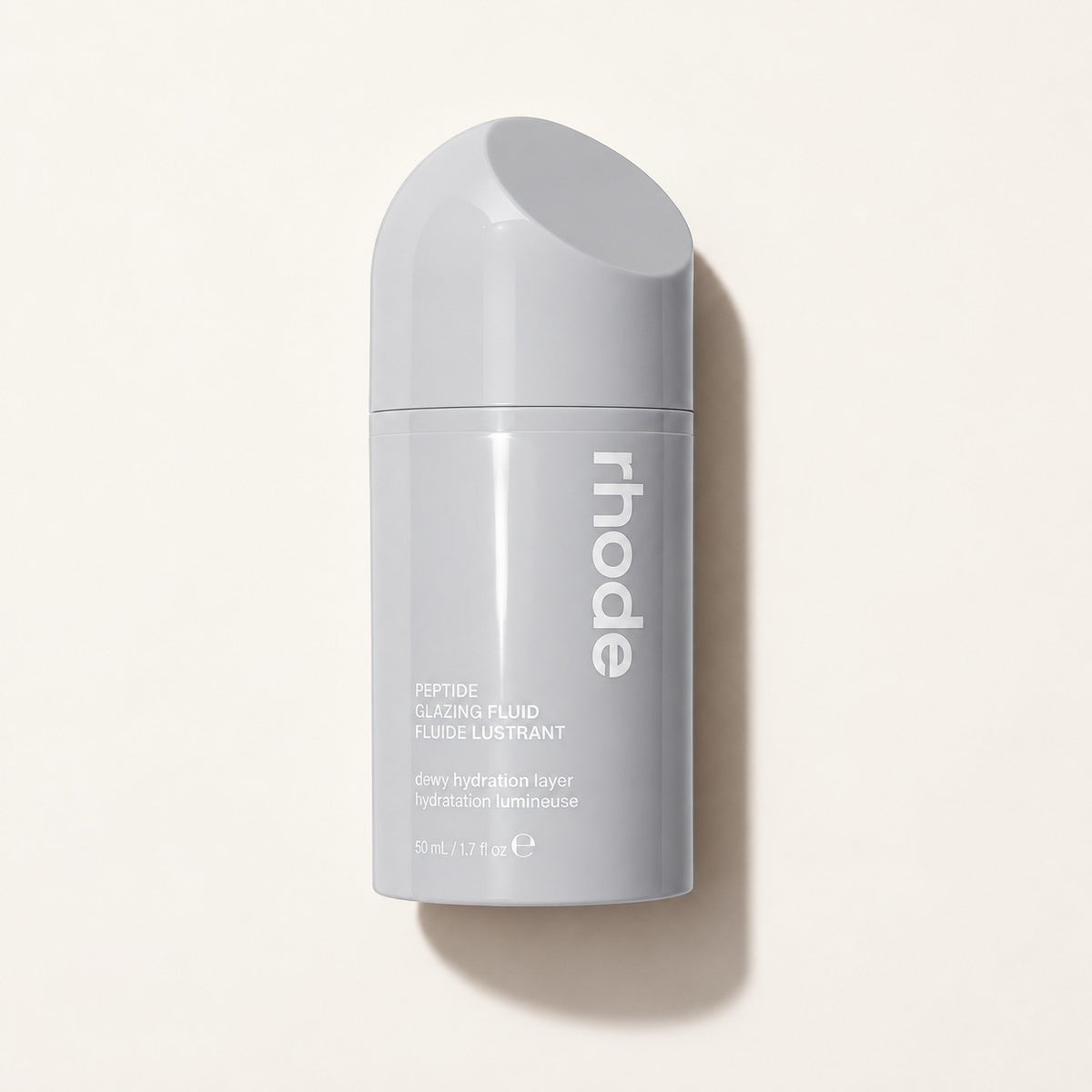 Rhode Skin Peptide Glazing Fluid 50 ml, butelka z pompką z przodu | Ellemania