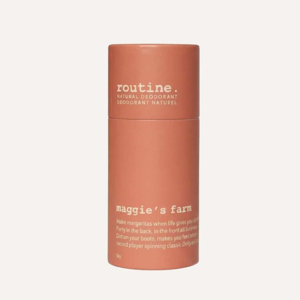 Routine Natural Deodorant Maggie's Farm 50 g, tekturowe opakowanie z przodu | Ellemania