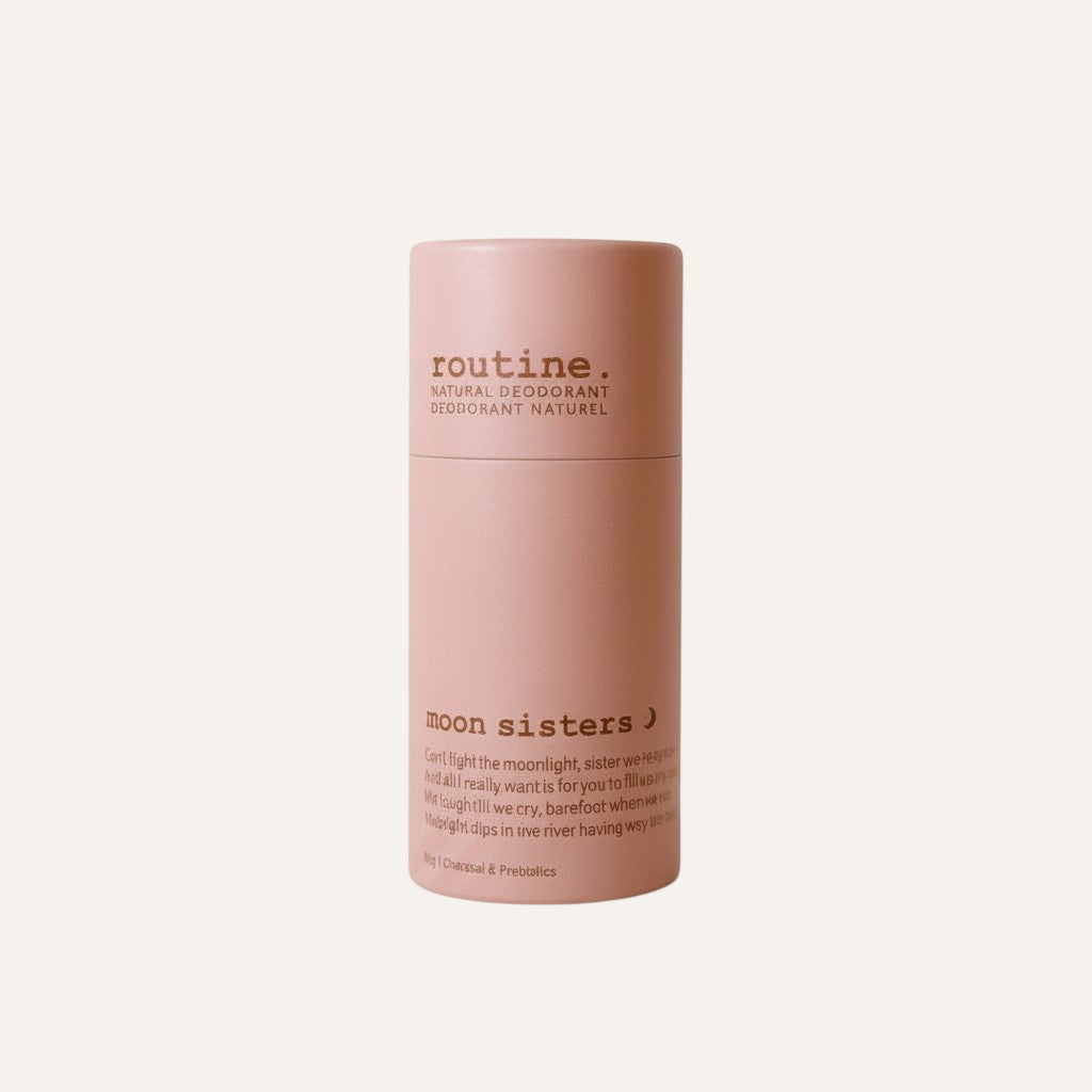 Routine Natural Deodorant 50 g Moon Sisters, cylindryczne opakowanie z przodu | Ellemania