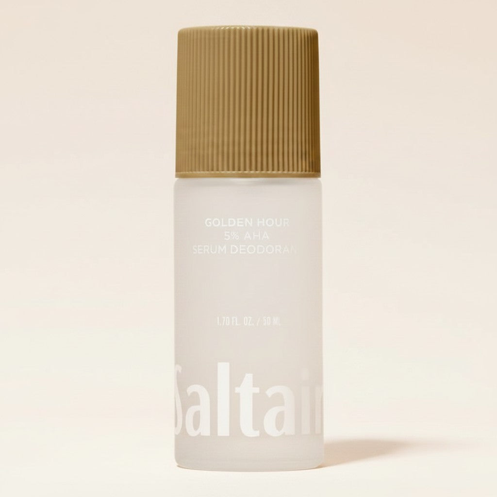 Dezodorant w kulce Saltair 5% AHA Serum Golden Hour w szklanej butelce z oferty ellemania
