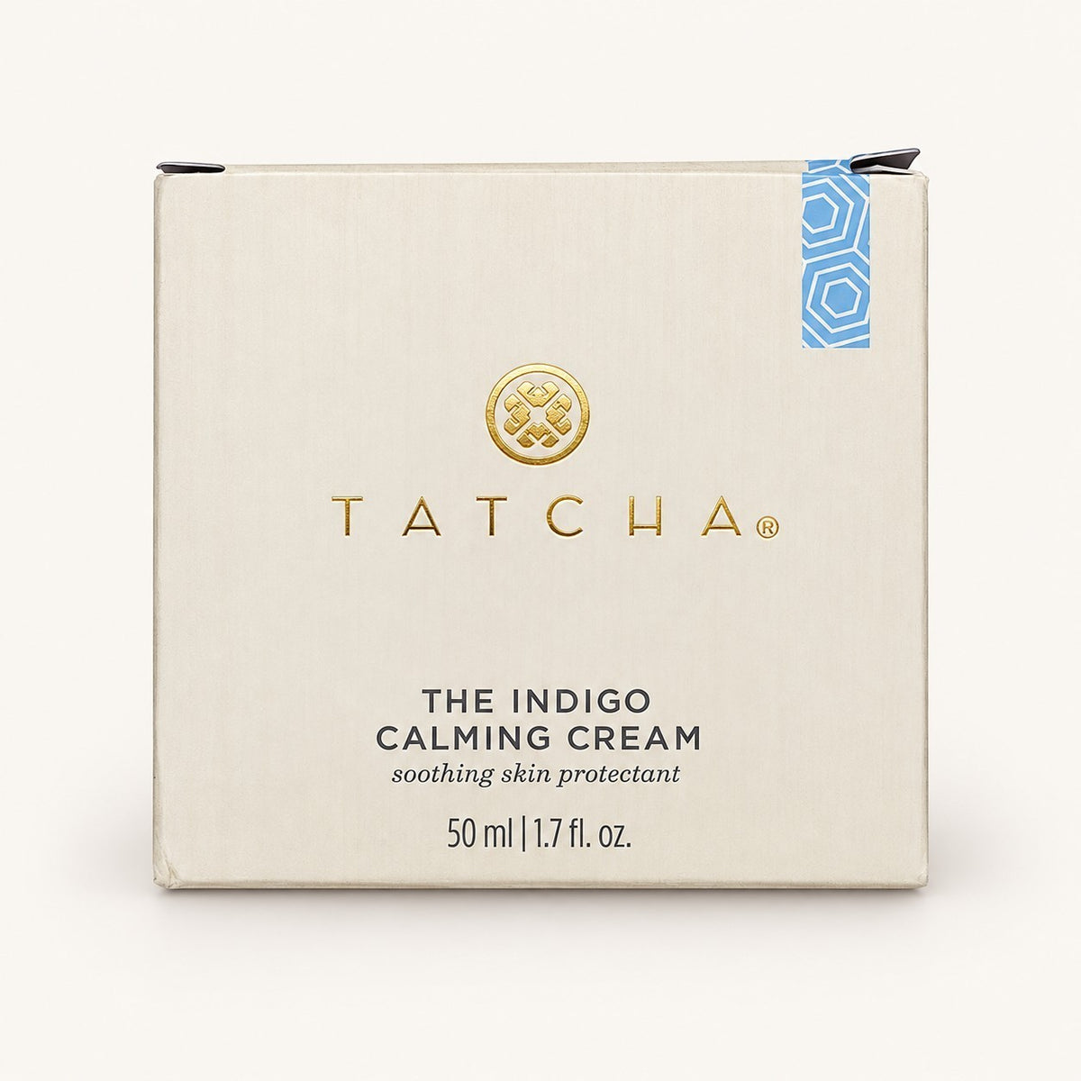 Tatcha The Indigo Calming Cream 50 ml, pudełko z przodu | Ellemania
