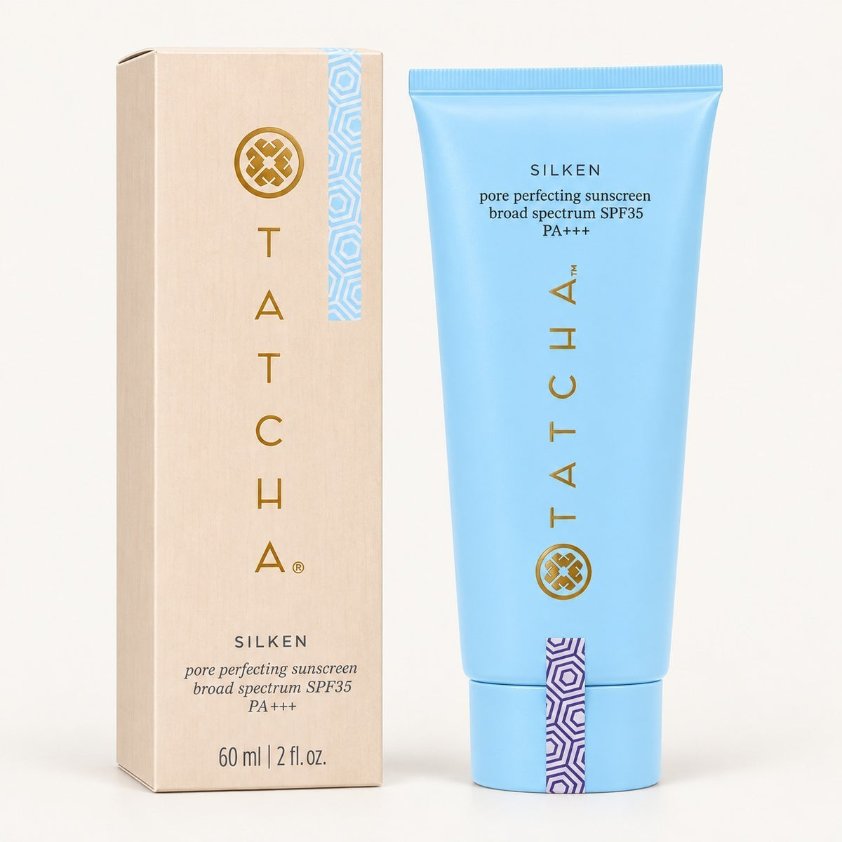Tatcha Silken Sunscreen SPF 35 - matujący krem przeciwsłoneczny z pudełkiem | Ellemania