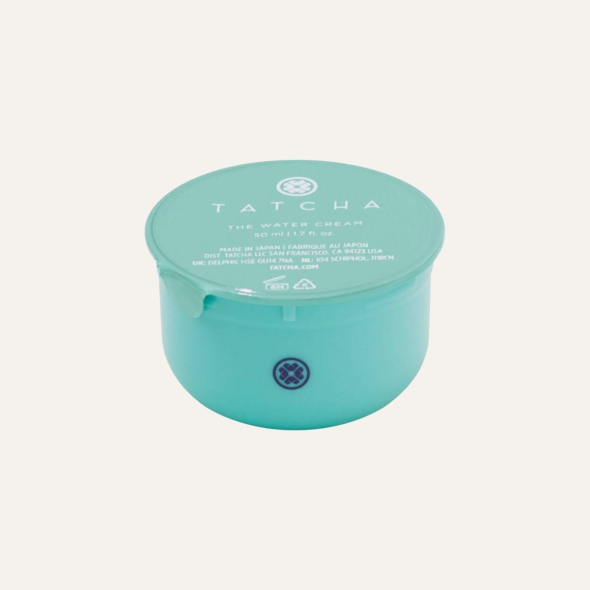 Tatcha The Water Cream Refill 50 ml, wkład w turkusowym pojemniku z zatyczką | Ellemania