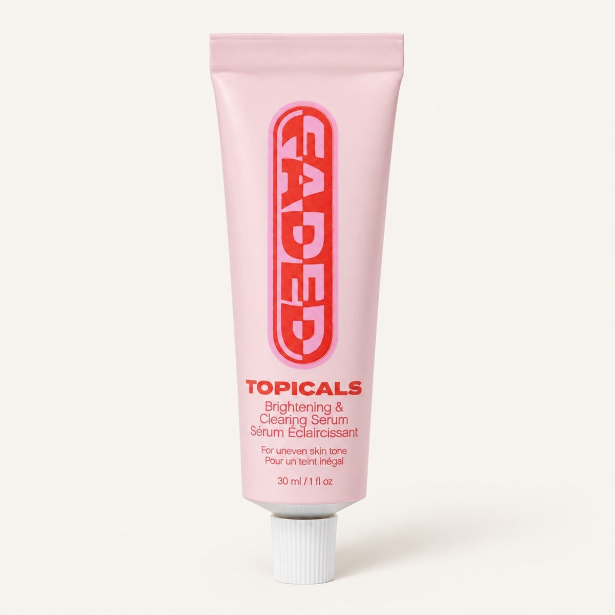 Topicals Faded Brightening & Clearing Serum Unscented - różowa tuba z napisem Faded, 30 ml | Ellemania