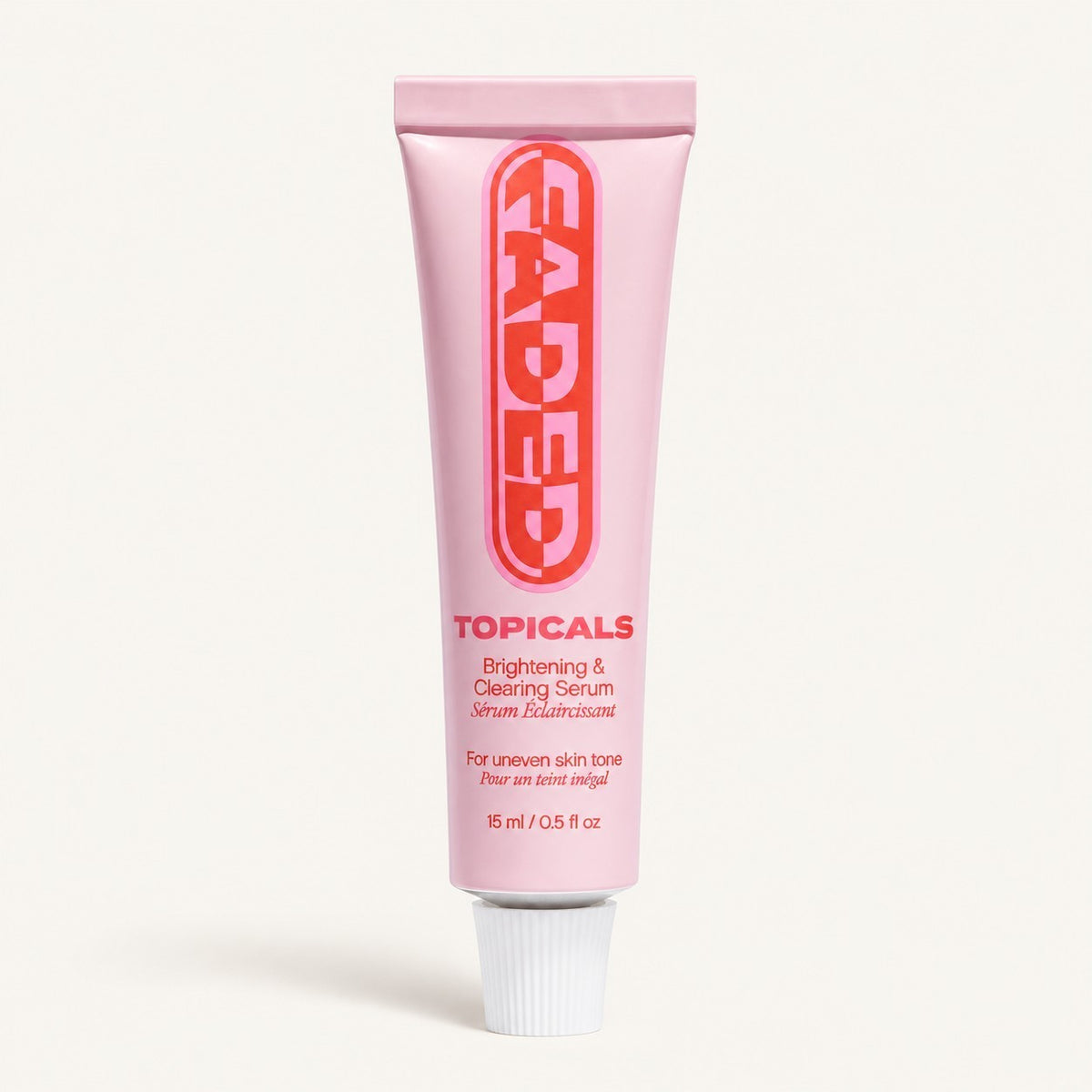 Topicals Faded Brightening & Clearing Serum Unscented - różowa tuba z napisem Faded, 15 ml | Ellemania