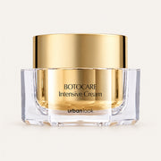 Urban Look Cosmeceuticals Botocare Intensive Cream - słoik ze złotą nakrętką i przezroczystą podstawą, widok z przodu | Ellemania