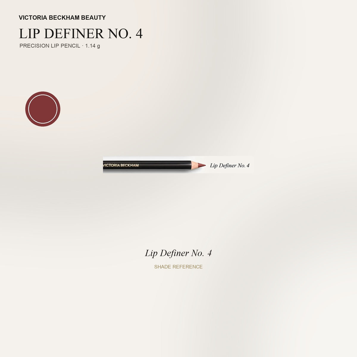 Victoria Beckham Beauty Lip Definer - konturówka w odcieniu 04, różowobrązowym, z próbką koloru | Ellemania