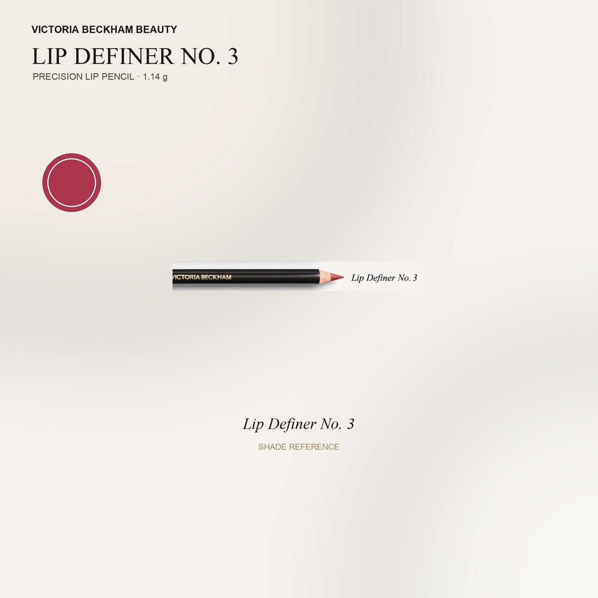 Victoria Beckham Beauty Lip Definer - konturówka w odcieniu 03, różowy mauve, z próbką koloru | Ellemania