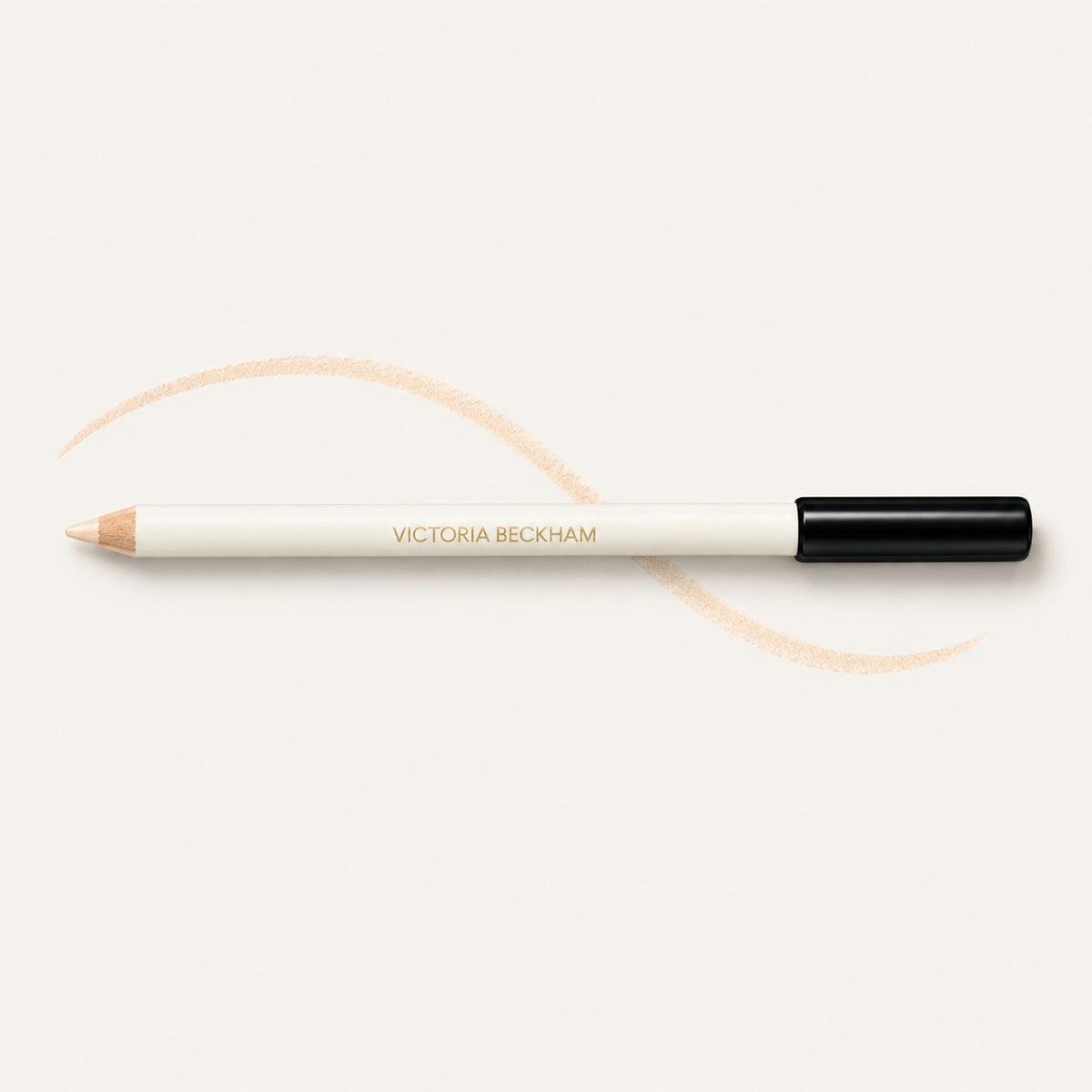 Victoria Beckham Beauty Instant Brightening Waterline Pencil - kredka z czarną zatyczką i smugą koloru | Ellemania
