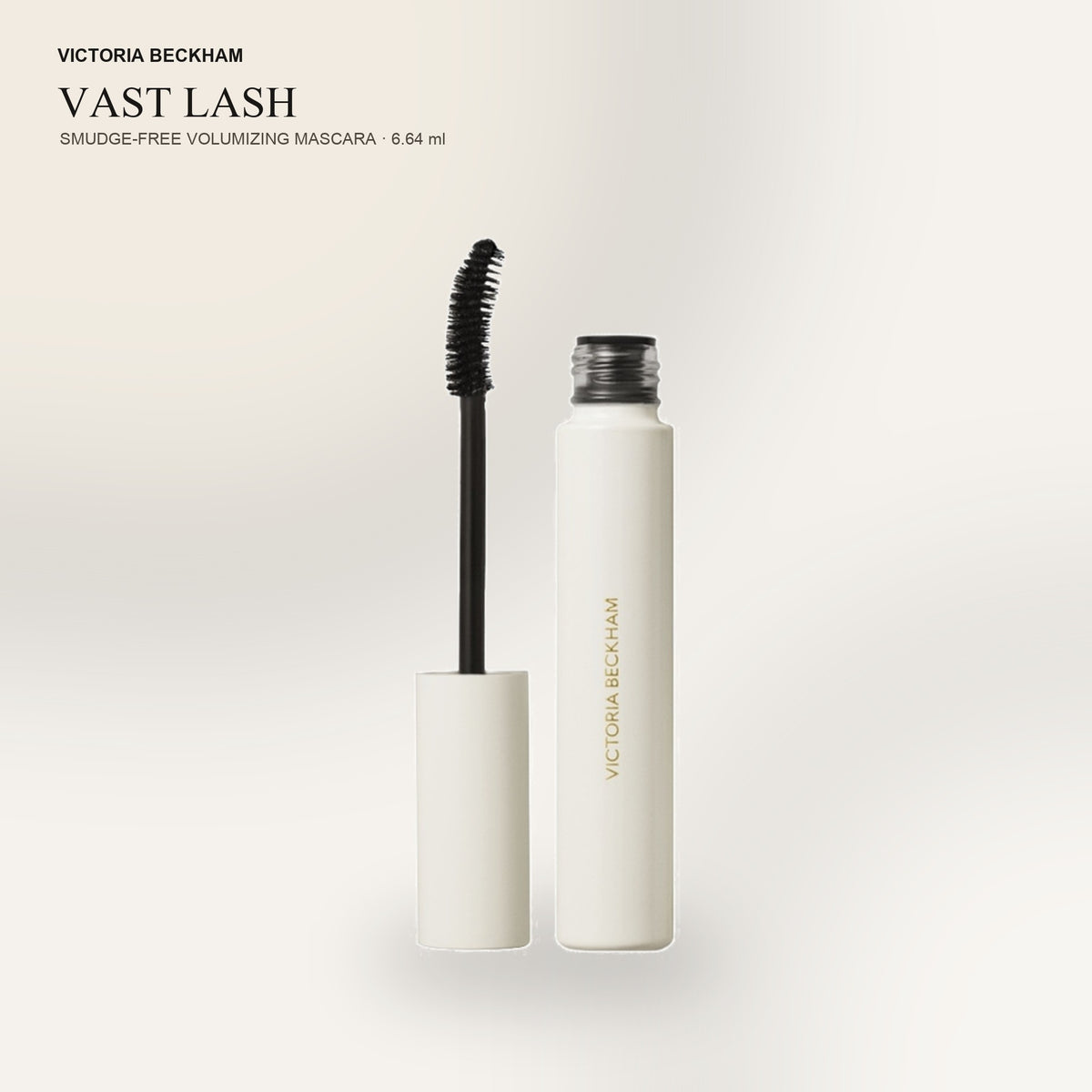 Victoria Beckham Beauty Vast Lash Mascara - biała tuba i szczoteczka tuszu do rzęs | Ellemania