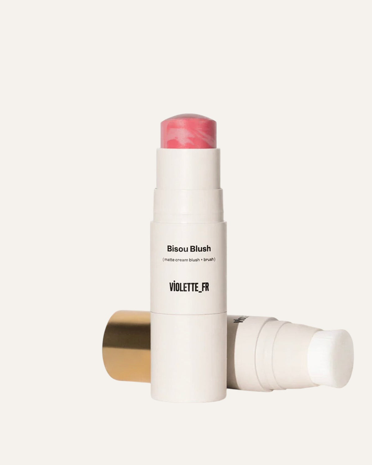 Violette_FR Bisou Blush w odcieniu Inès — matowy róż w sztyfcie 7 g z pędzlem | ellemania