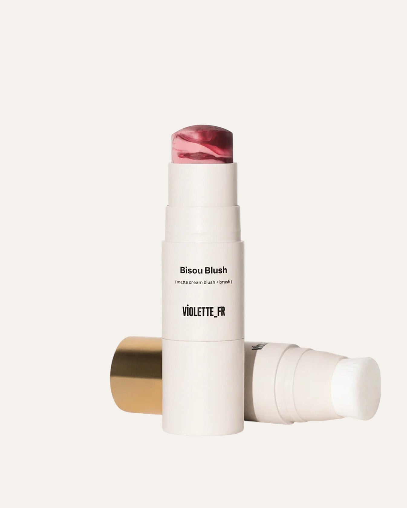 Violette_FR Bisou Blush w odcieniu Aïssa — matowy róż w sztyfcie 7 g z pędzlem | ellemania
