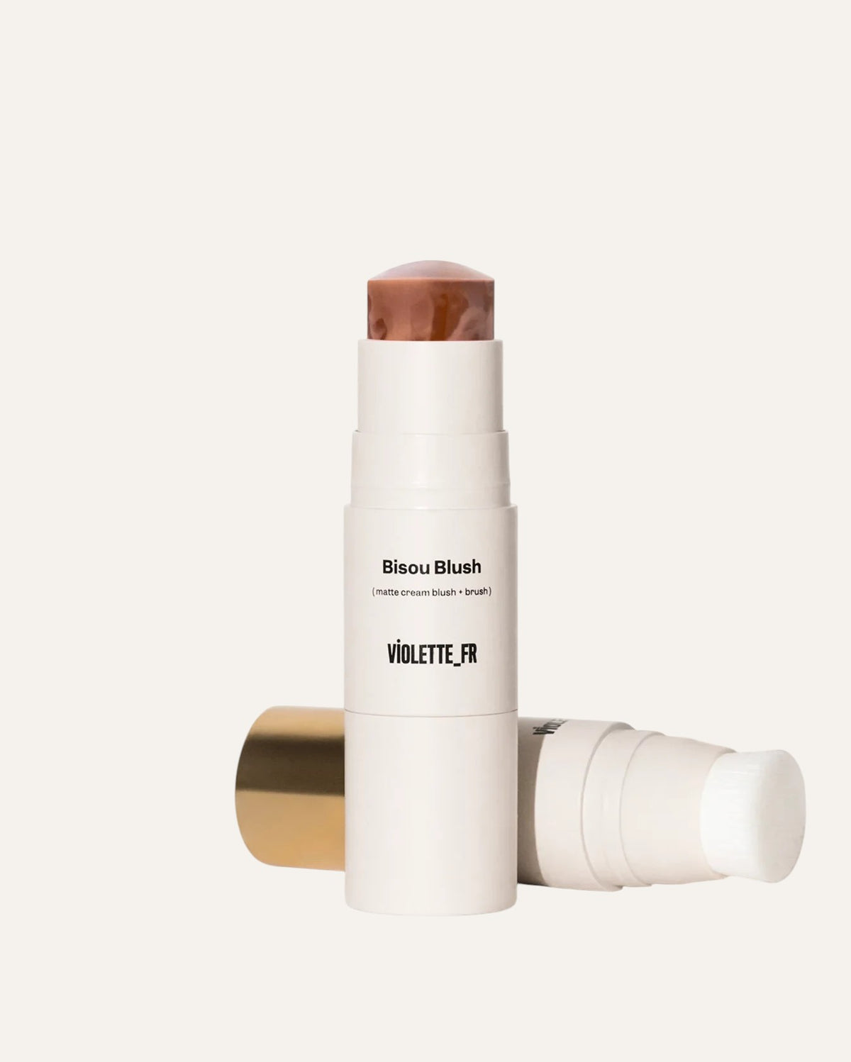Violette_FR Bisou Blush w odcieniu Marnie — matowy róż w sztyfcie 7 g z pędzlem | ellemania