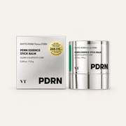 VT Cosmetics PDRN Essence Stick Balm 9,5 g, box with the stick beside it | Ellemania