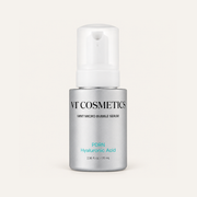 VT Cosmetics PDRN Hyaluronic Acid Mint Micro Bubble Serum 70 ml, silver pump bottle, front view | Ellemania