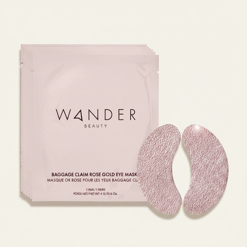 ellemania Wander Beauty Baggage Claim Rose Gold płatki pod oczy w saszetce z peptydami i ekstraktem z camu camu