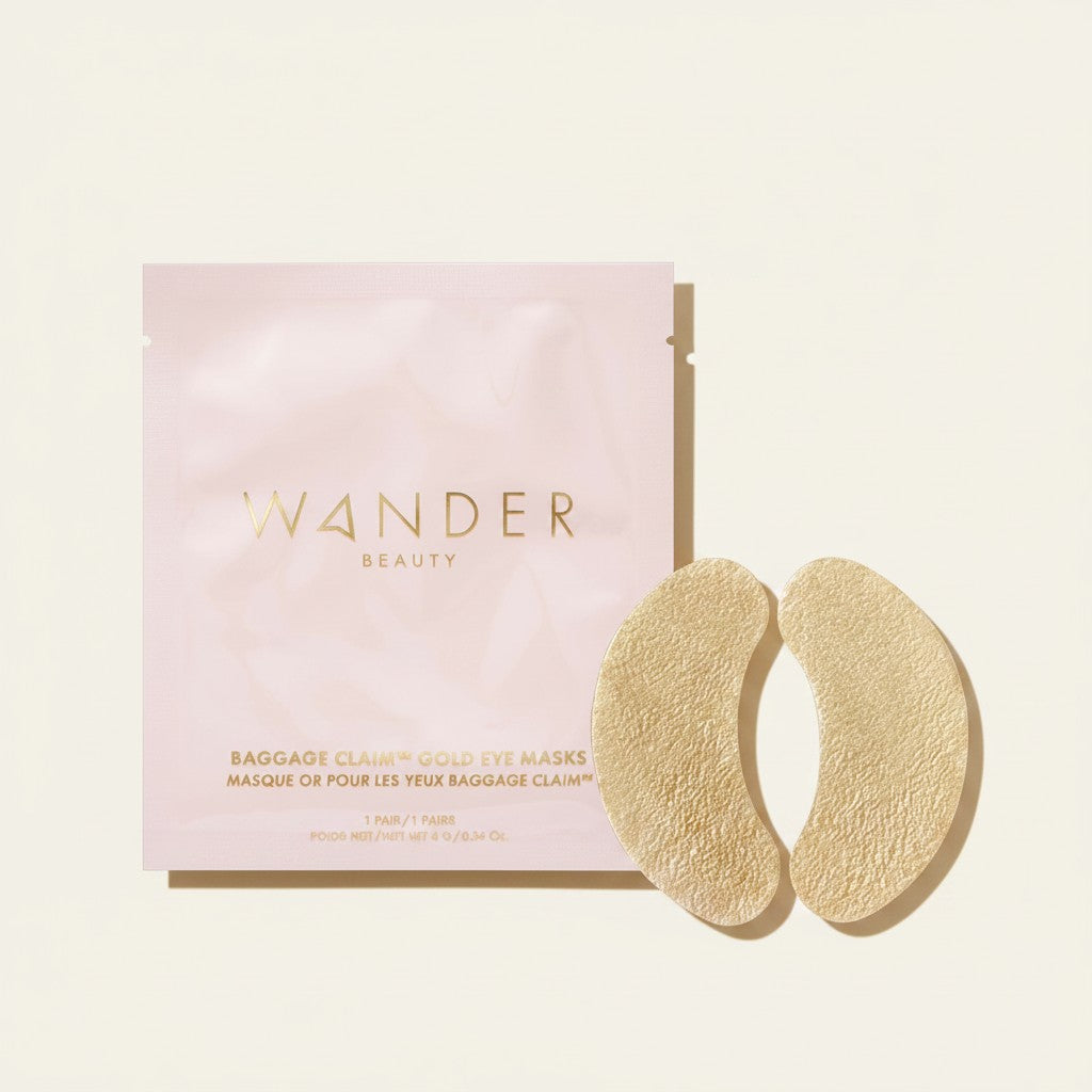 ellemania Wander Beauty Baggage Claim złote płatki pod oczy w saszetce, nawilżające i redukujące opuchliznę