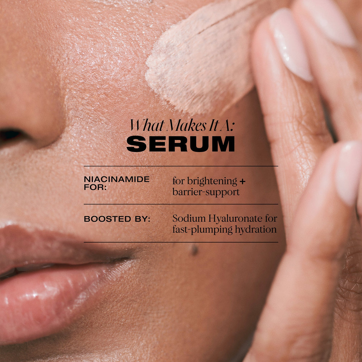 YSE Beauty Skin Glow SPF 30 Primer 15 ml, infografika z listą składników i opisem serum | Ellemania