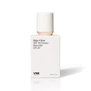 YSE Beauty Skin Glow SPF 30 Primer 50 ml, biała butelka z pompką z przodu | Ellemania