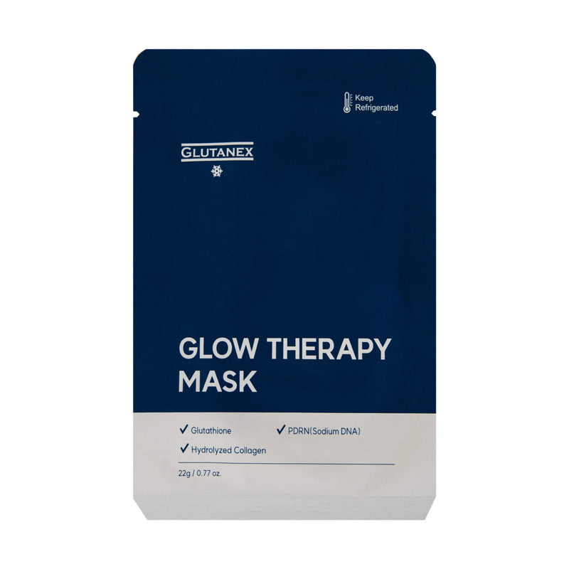 Glutanex Glow Therapy Mask - rozświetlająca maska w płachcie z glutationem i niacinamidem