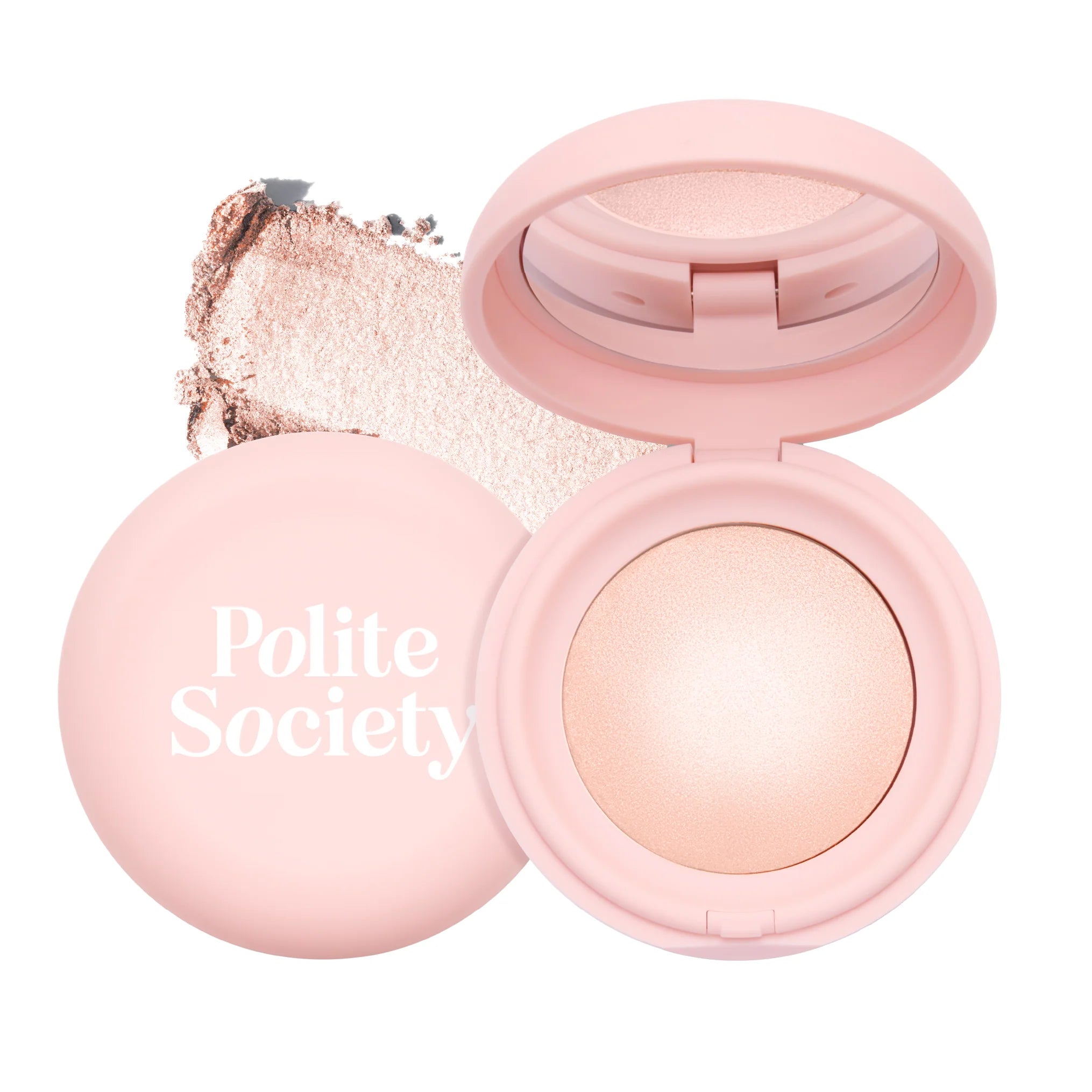 Polite Society Highlight Society Powder Gloss Highlighter - pudrowy rozświetlacz efekt szklanej skóry 10 g