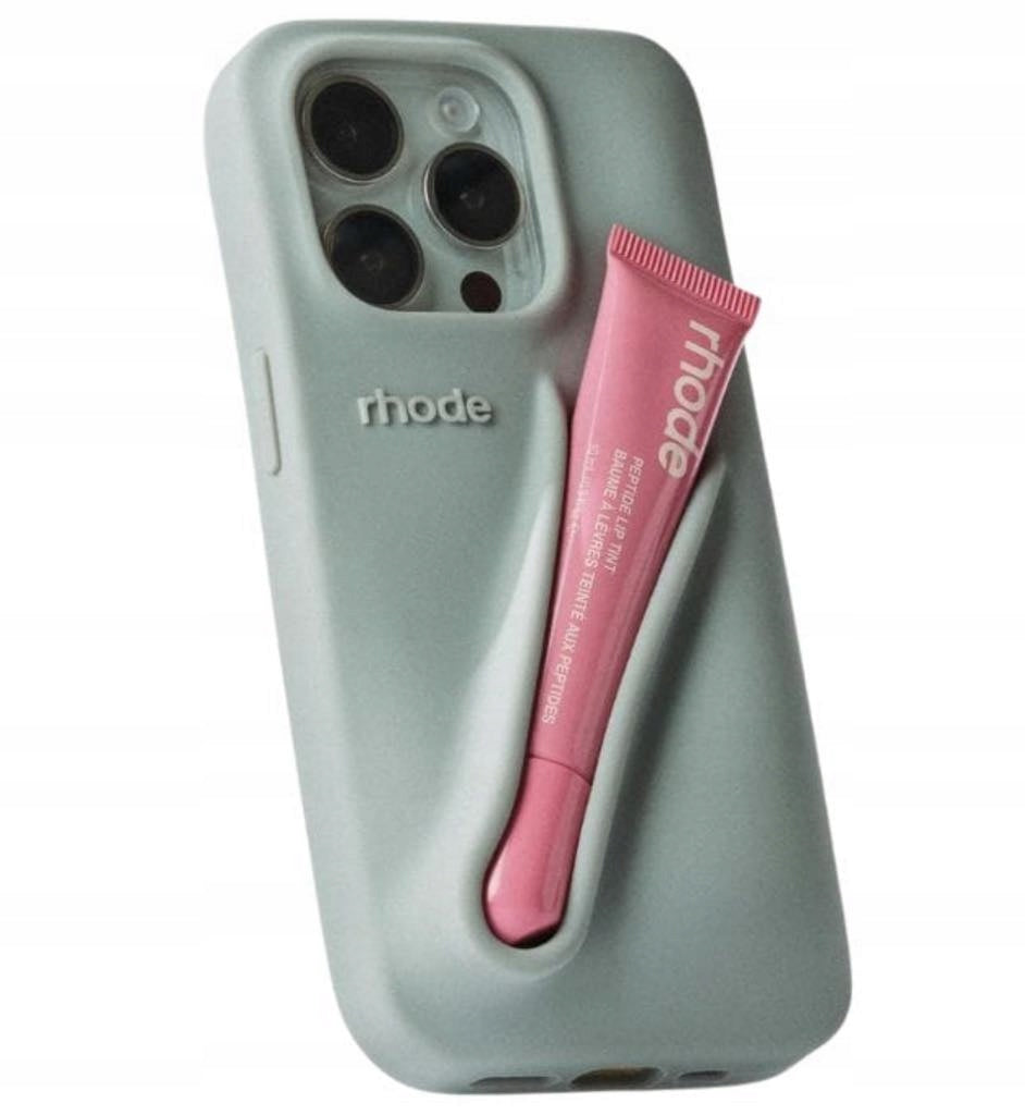 Rhode Lip Case - silikonowe etui na iPhone z uchwytem na błyszczyk, kolory podstawowe