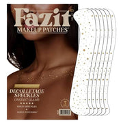 Fazit Decolletage Speckles Gold - złote brokatowe płatki makijażowe na dekolt z efektem shimmeru