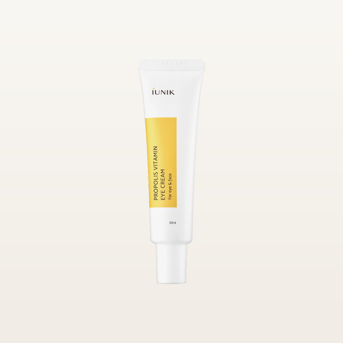IUNIK Propolis Vitamin Eye Cream - 30 ml tube, front view | Ellemania