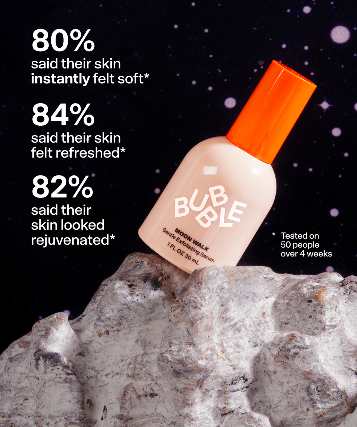 Bubble Moon Walk Serum - delikatne serum złuszczające na noc z kwasami AHA/PHA 55 ml